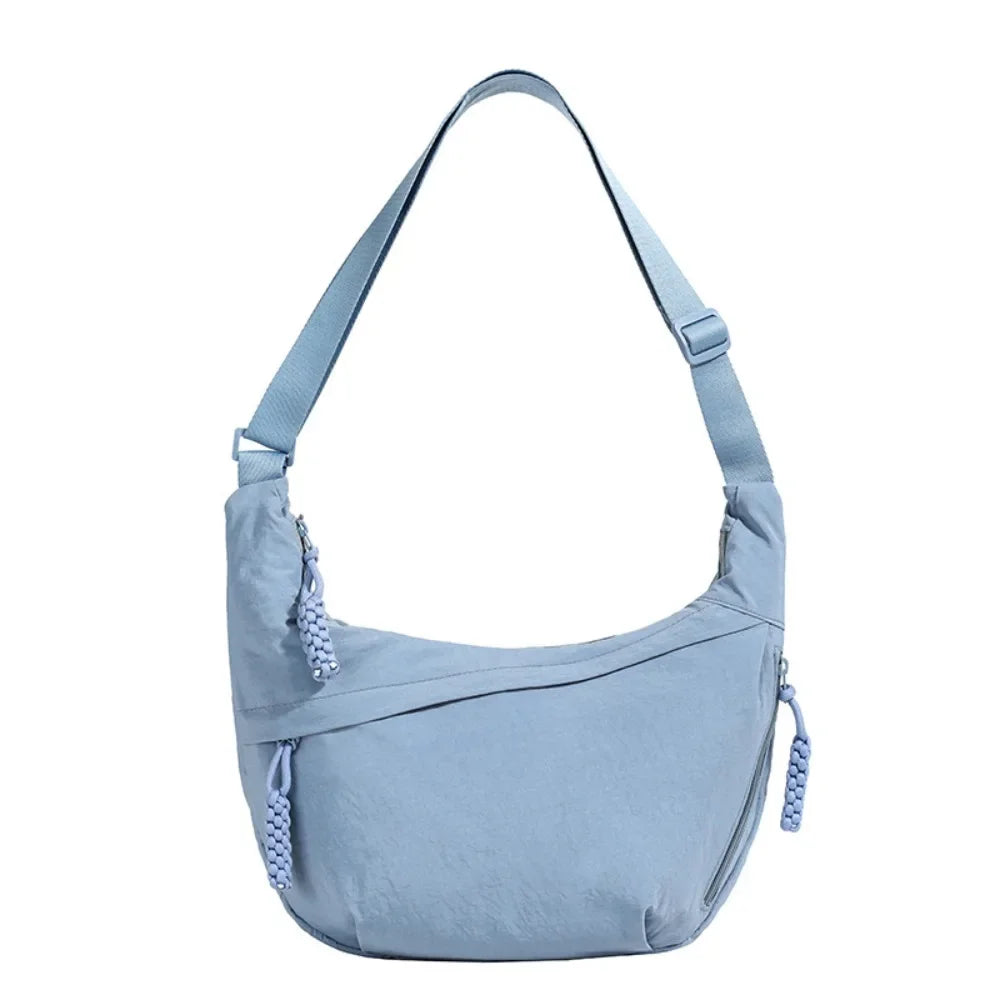 Sac Banane Bandoulière Femme en Toile – Grande Capacité, Légère & Imperméable