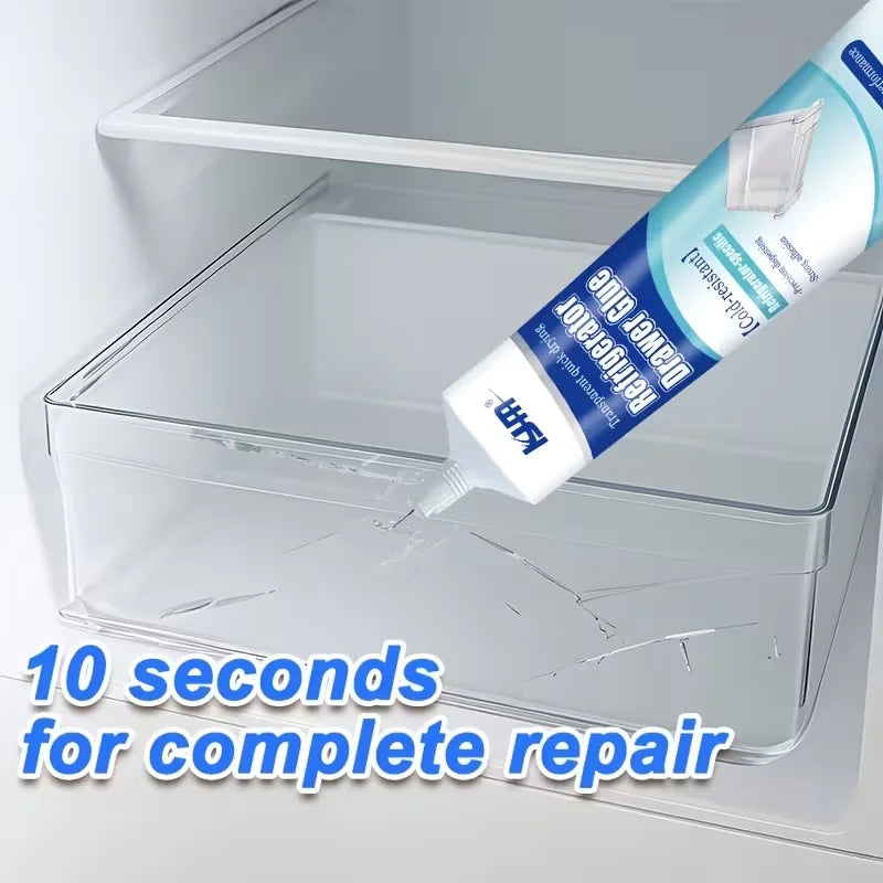 Colle de Réparation pour Réfrigérateur 25 ml – Adhésif Résistant au Froid pour Joints, Plastique et Verre