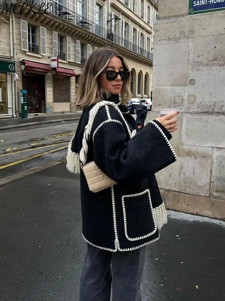Veste 2 en 1 avec écharpe intégrée