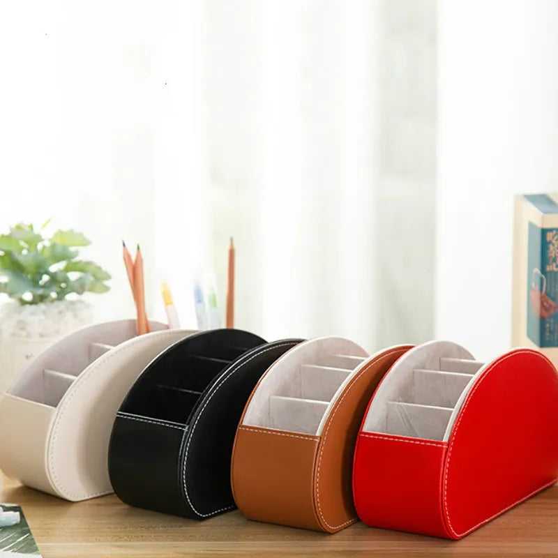 Boîte de rangement luxueuse en Cuir PU - 5 Compartiments