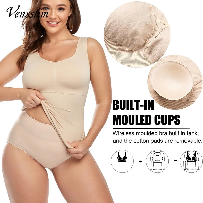 Lot de 2 débardeurs amincissants sans couture - Effet Sauna
