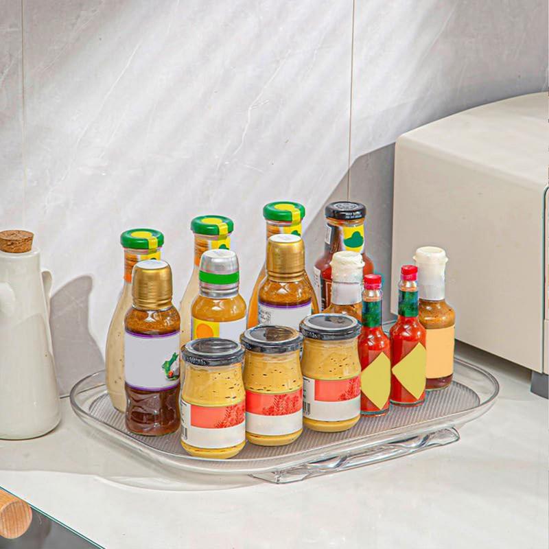 Plateau de cuisine multi-usage rotatif 360° - Fixation par ventouse