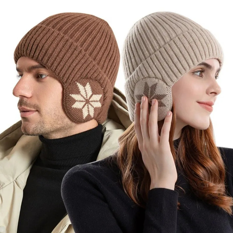 Bonnet doublé polaire cache-oreilles Mixte