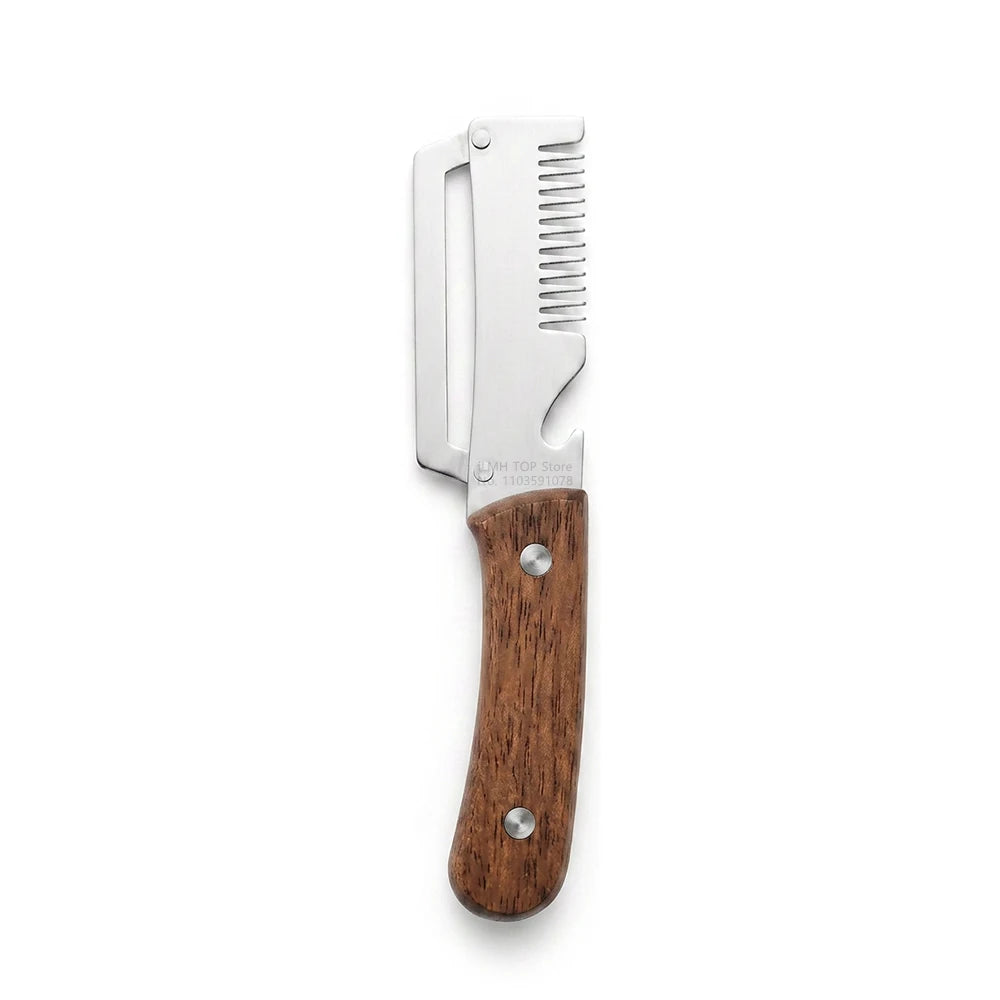 Éplucheur de Cuisine 3-en-1 en Acier Inoxydable avec Manche en Bois – Éplucheur, Râpe & Décapsuleur – 1 Acheté = 1 Offert