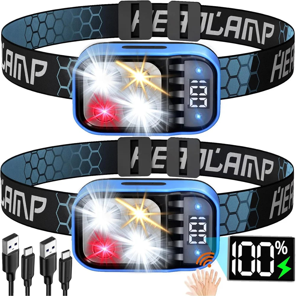Lampe Frontale LED 1500 Lumens - Rechargeable & Ultra-Puissante