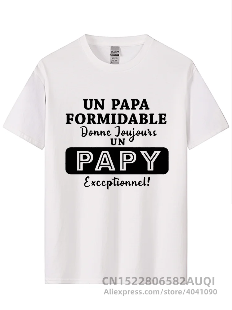 T-shirt Personnalisé "Un Papa formidable donne toujours un Papy exceptionnel"