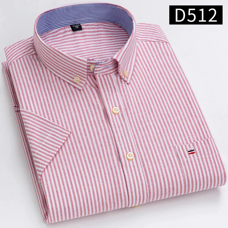 Chemises à manches courtes pour hommes - 100% coton