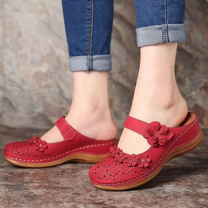 Sandales orthopédiques fleuris d'été pour Femmes