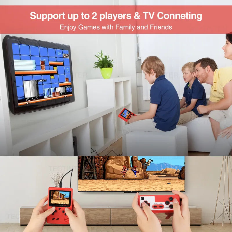 Mini console de jeu rétro - 400 jeux intégrés