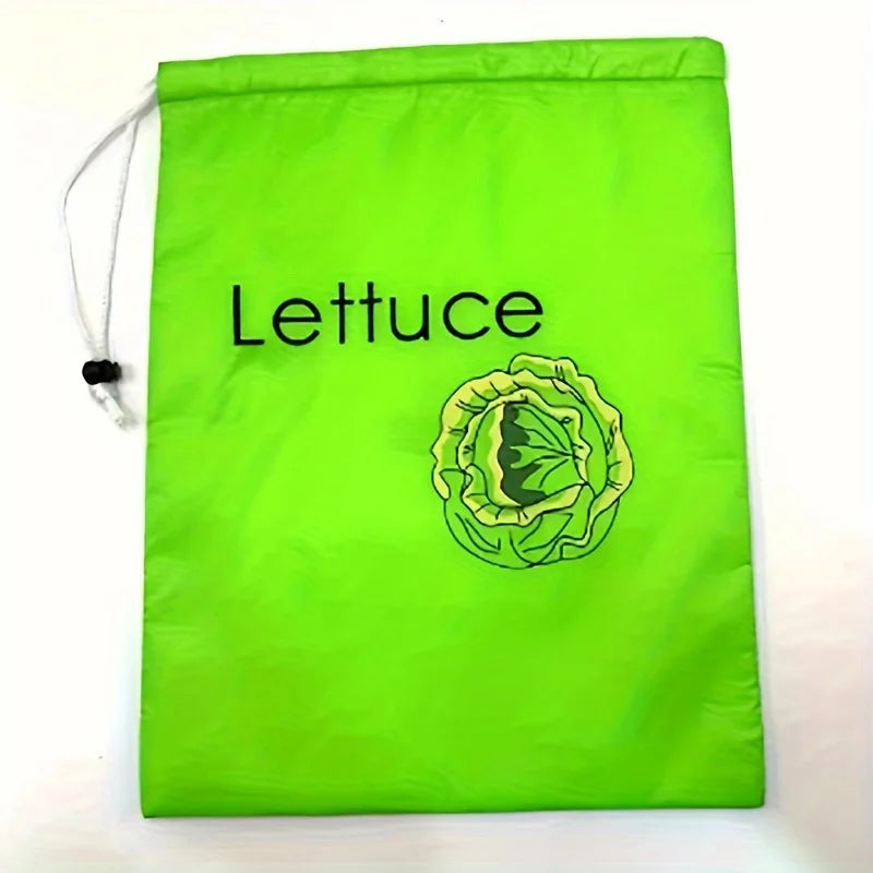 Lot de 2 Sacs de Conservation pour Bananes & Laitue – Pochettes Réutilisables pour Garder les Fruits et Légumes Frais