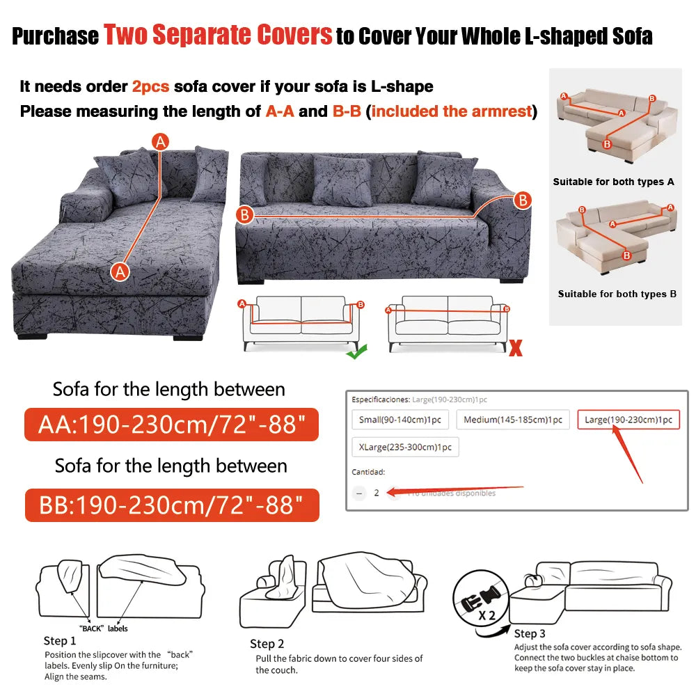 Housses extensibles pour fauteuils et canapés (Vu à la TV)