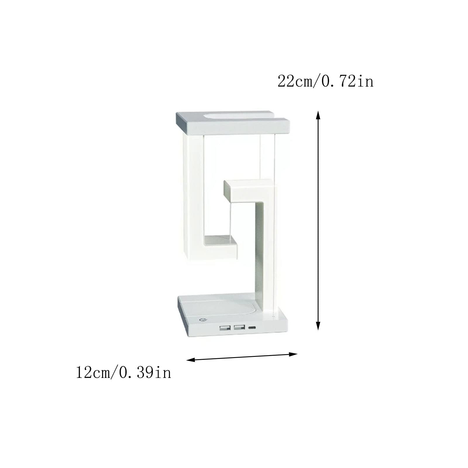 Lampe de chevet suspendue avec chargeur sans-fil intégré
