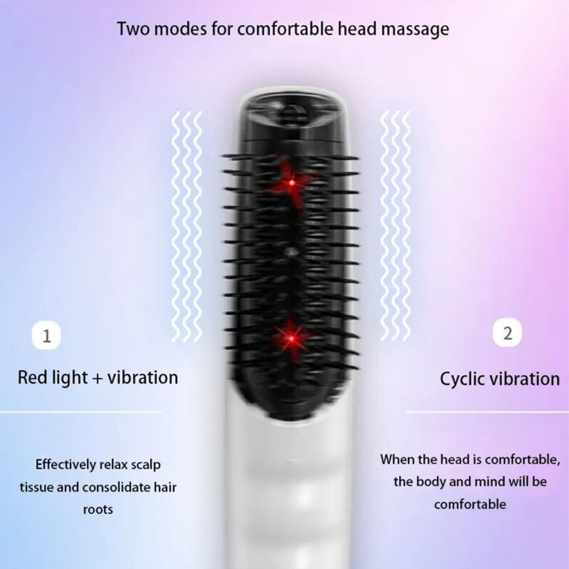 Brosse vibrante pour massage du cuir chevelu