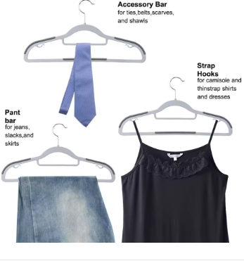 Lot de 10 Cintres antidérapants et ultra-fins