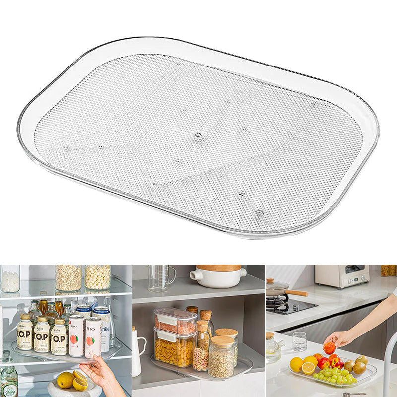 Plateau de cuisine multi-usage rotatif 360° - Fixation par ventouse