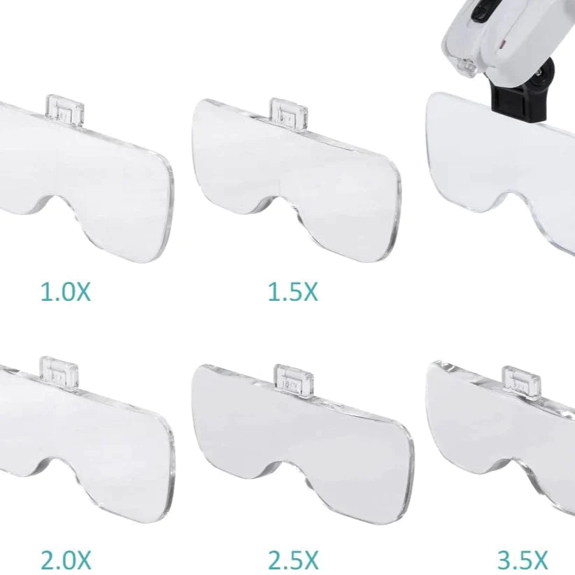 Lunettes loupe de précision avec lampe - DealValley
