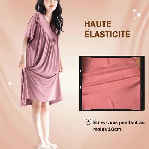 Chemise de nuit ample à manches courtes super douce et confortable - DealValley