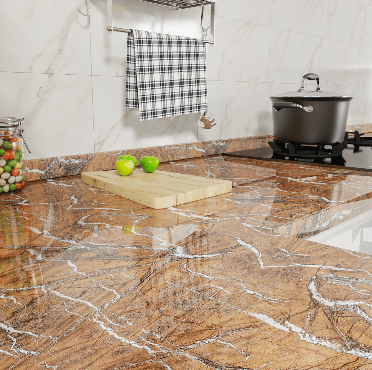 Papier auto-adhésif effet marbre - DealValley