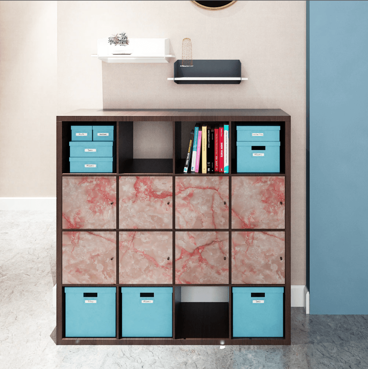 Papier auto-adhésif effet marbre