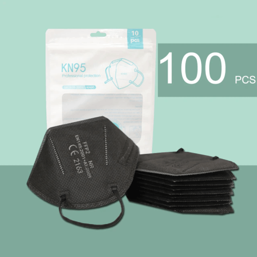 Lot de 100 Masques filtrants FFP2 noir
