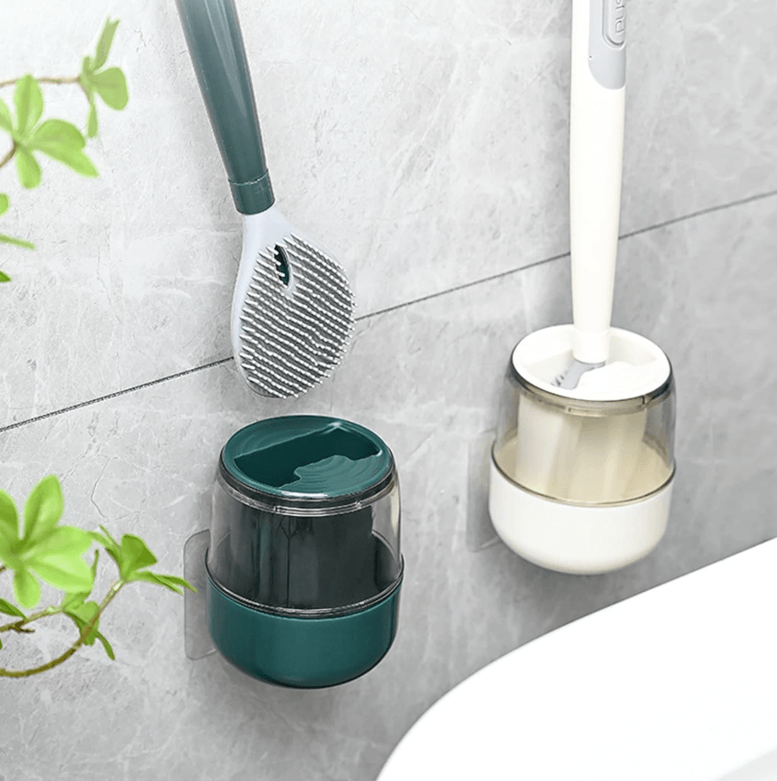 Brosse toilette 2 en 1 - Distributeur de savon - DealValley