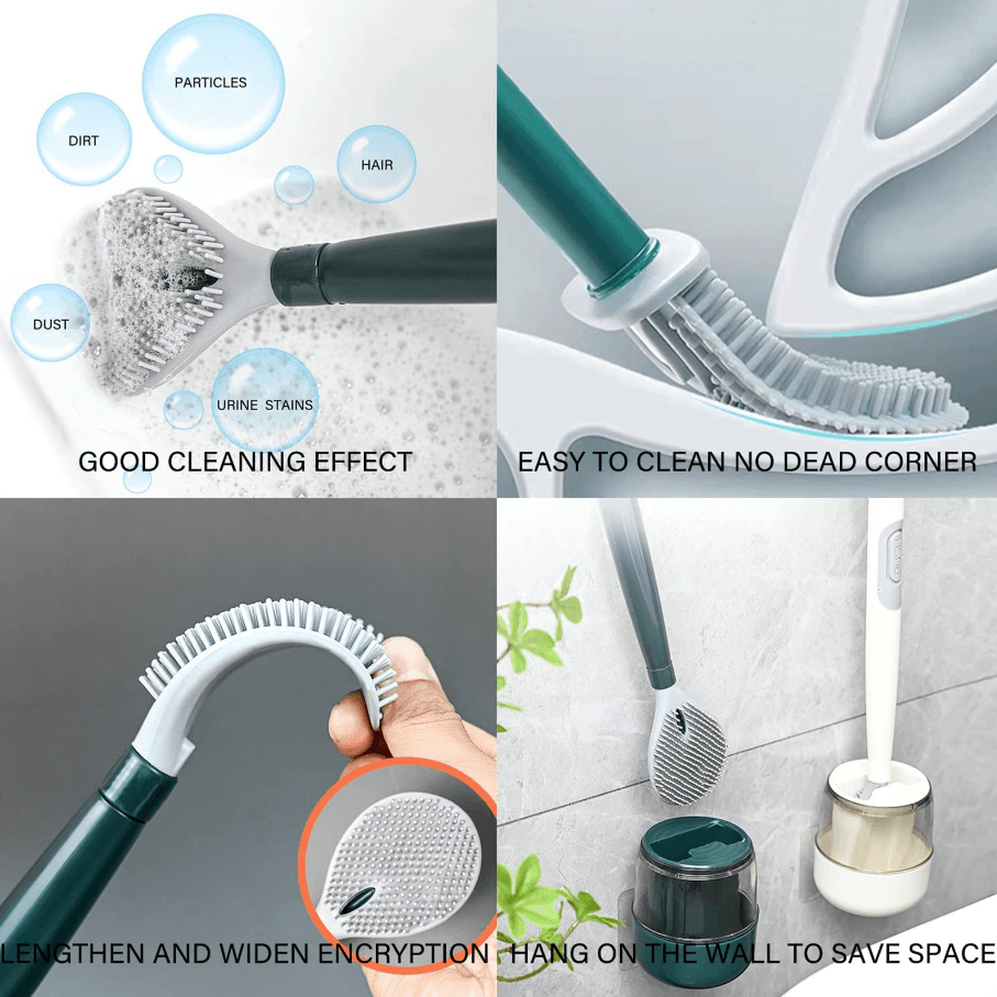 Brosse toilette 2 en 1 - Distributeur de savon - DealValley