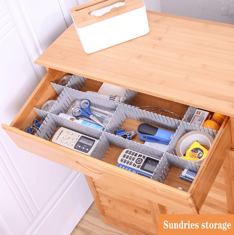 8x Séparateurs de tiroirs réglables - DealValley