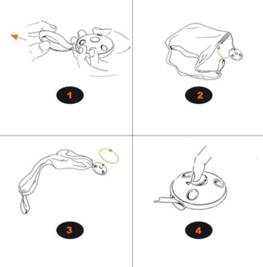 2x Sac de rangement - facile à ranger et compact - DealValley