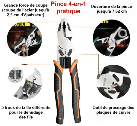 Pince coupante multifonction 4 en 1 - DealValley