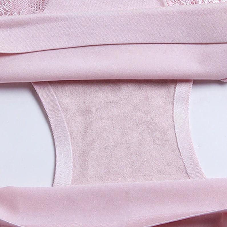 2 x Culottes en soie glacée à dentelle - DealValley