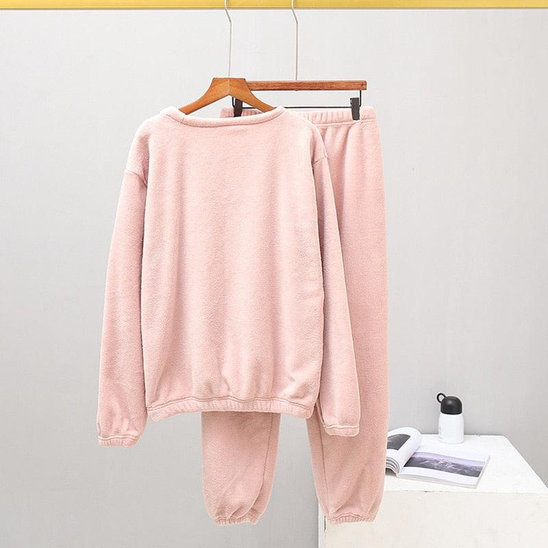 Pyjama femme chaud et confortable en flanelle - DealValley