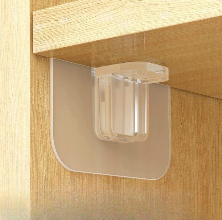 Lot de 50 Supports d'étagère autoadhésifs