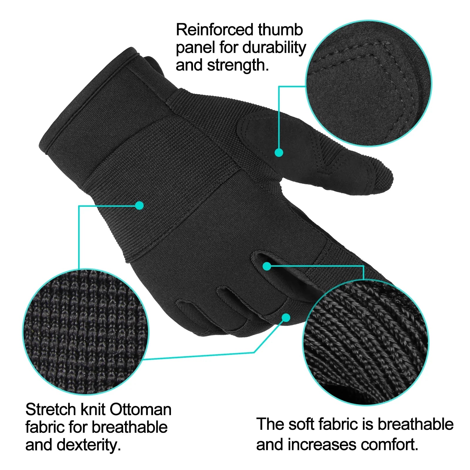 Gants de travail tactile renforcés - Grip ULTRA