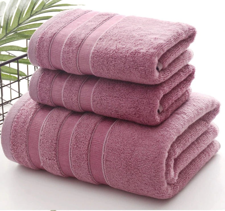 Set de 3 serviettes en bambou - DealValley
