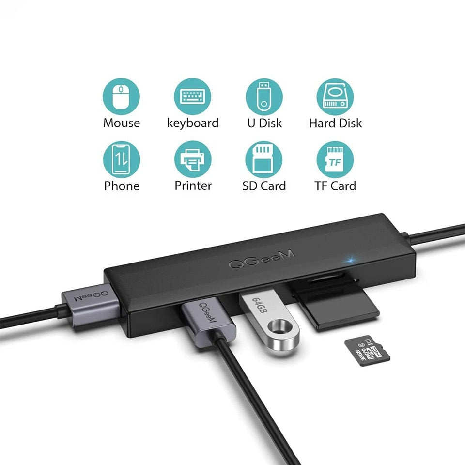 Rallonge multi USB/Carte SD 3.0 - 80CM