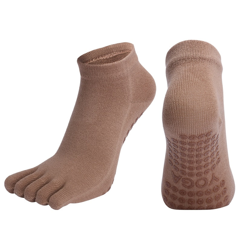 2x Chaussettes doigts antidérapantes