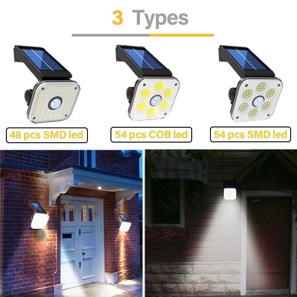 Applique murale LED SOLAIRE - Système PIR