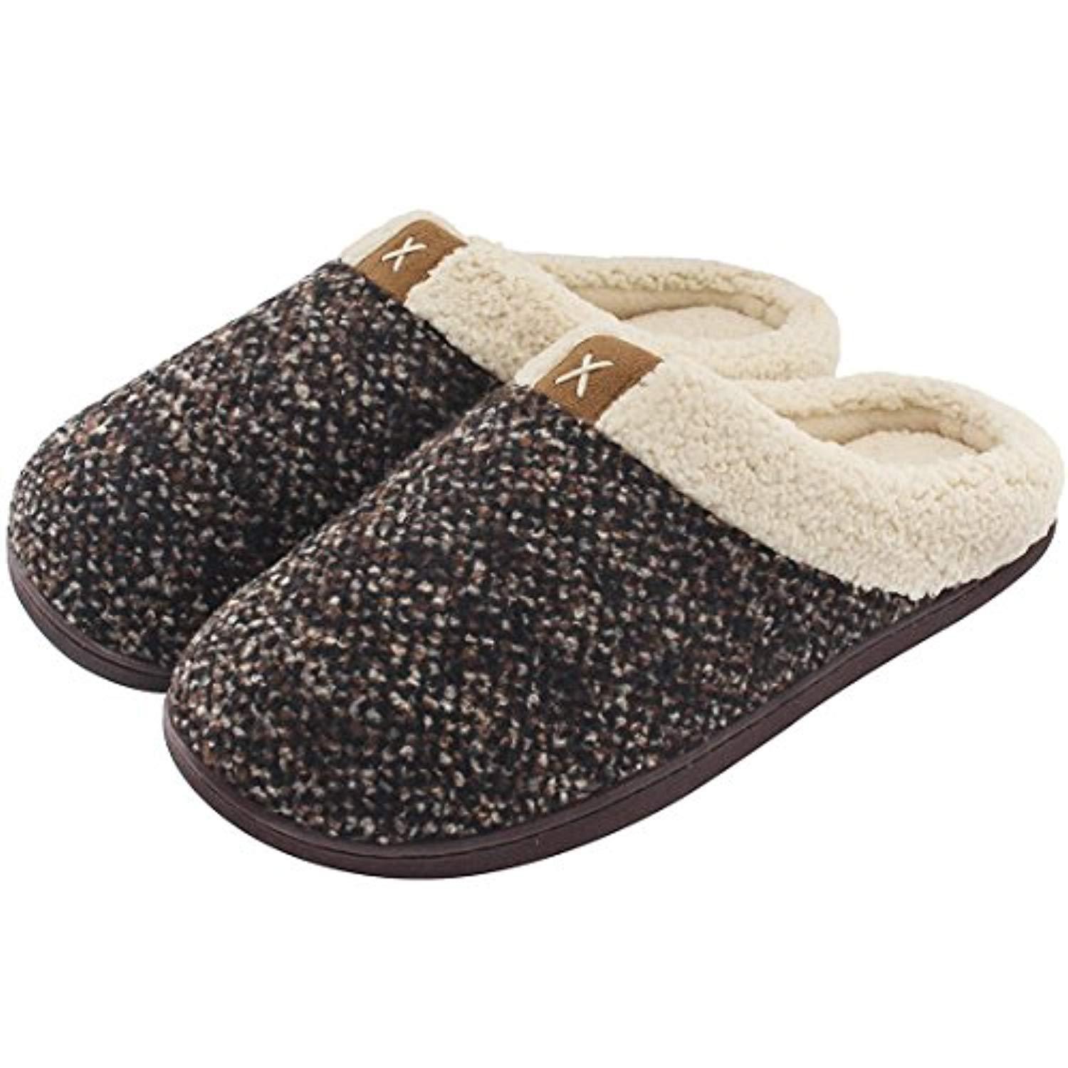 Chaussons d'hiver en mousse à mémoire de forme - DealValley