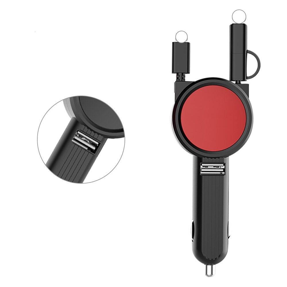 Chargeur voiture rétractable 3 EN 1