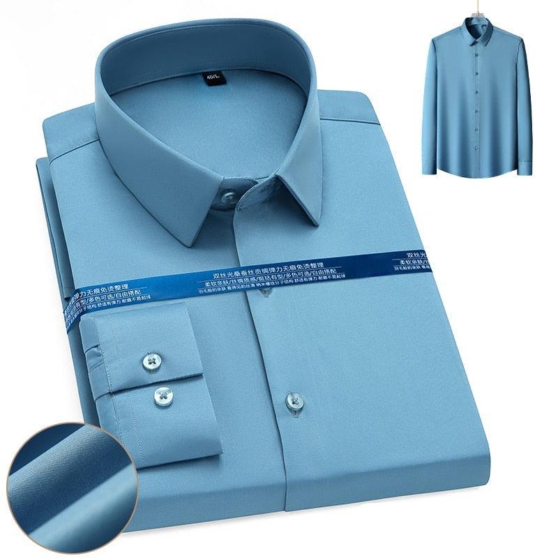 Chemise confortable en coton extensible - DealValley