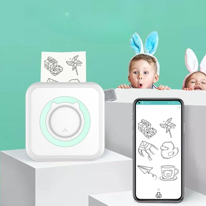 Mini imprimante thermique bluetooth + 13 Rouleaux OFFERTS