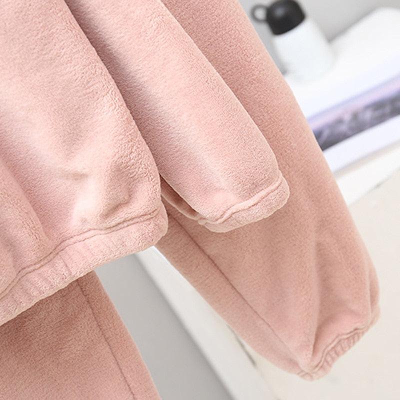 Pyjama femme chaud et confortable en flanelle - DealValley
