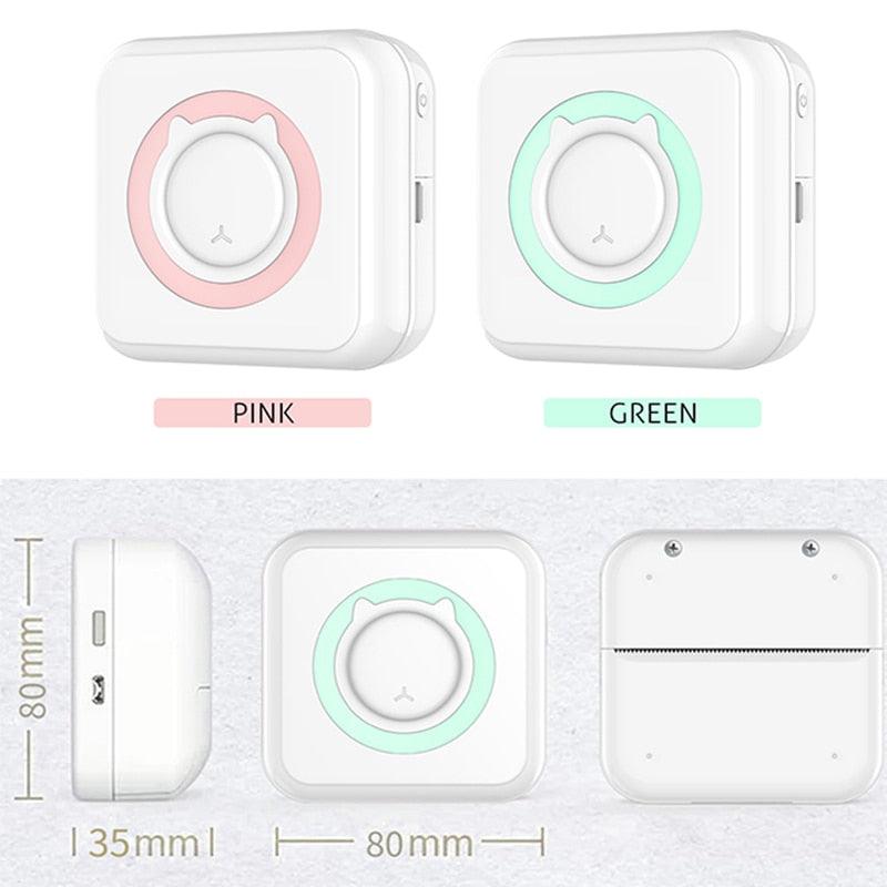 Mini imprimante thermique bluetooth + 13 Rouleaux OFFERTS