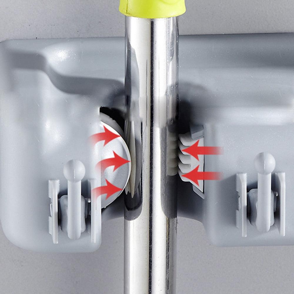 Crochets muraux 2 en 1 - Support balai et crochet - DealValley