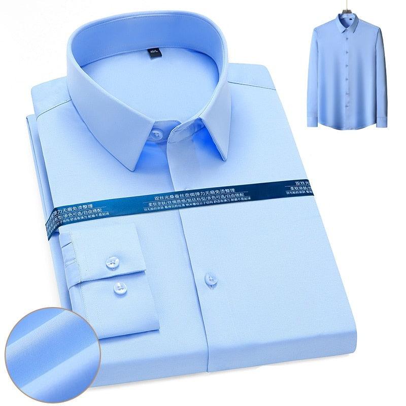 Chemise confortable en coton extensible - DealValley