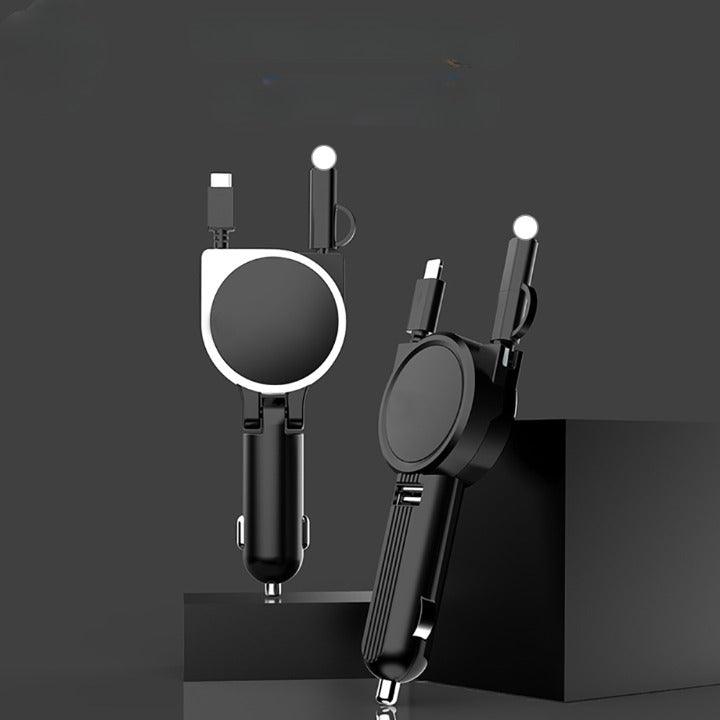 Chargeur voiture rétractable 3 EN 1 - DealValley