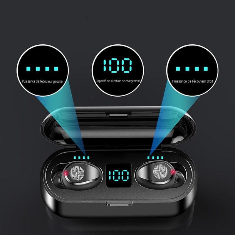 Écouteurs Sans Fil + Batterie externe intégrée