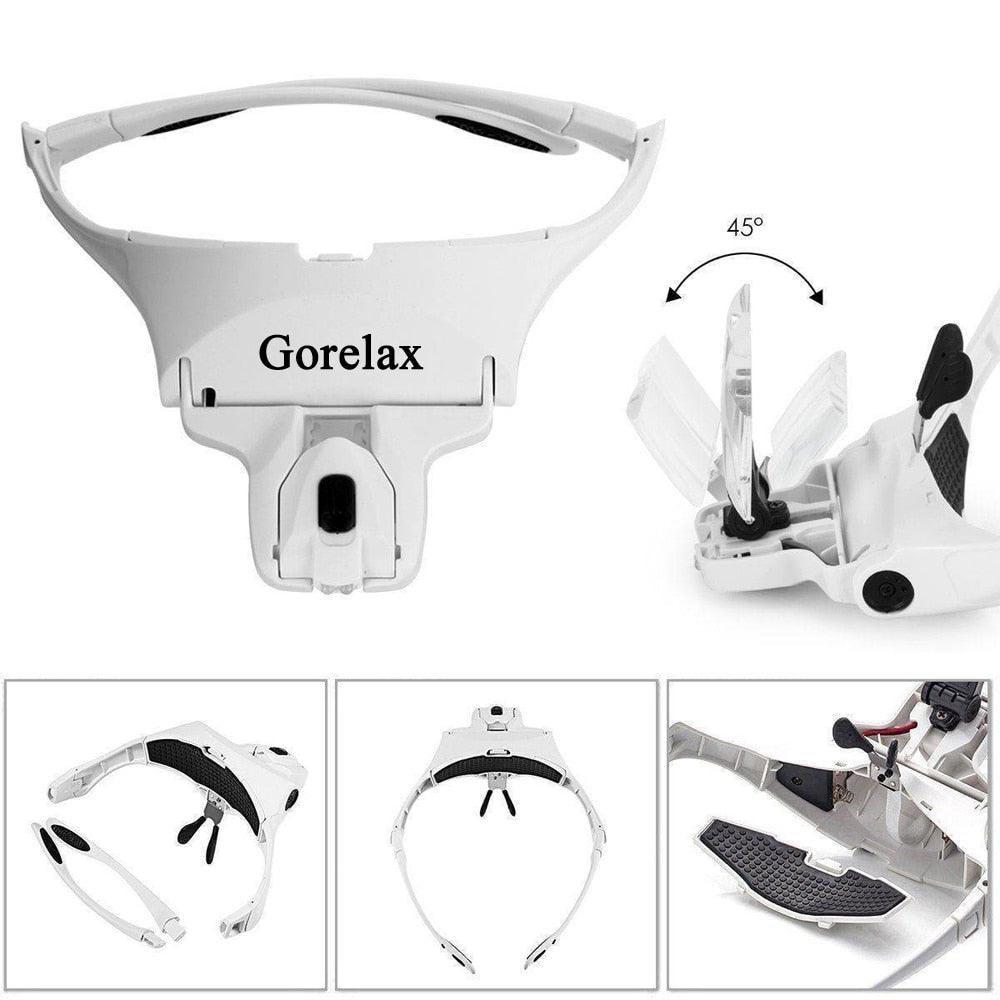 Lunettes loupe de précision avec lampe - DealValley