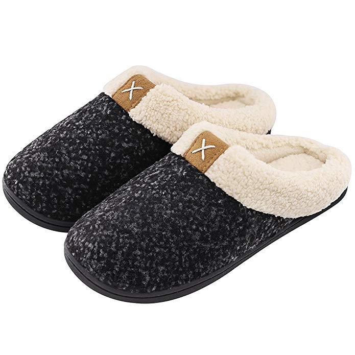 Chaussons d'hiver en mousse à mémoire de forme - DealValley