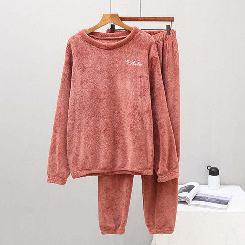 Pyjama femme chaud et confortable en flanelle - DealValley